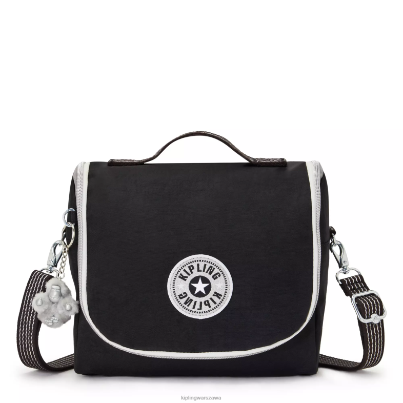 Kipling prawdziwa czarna zabawa dla obu płci nowa torba na lunch kichirou PXR6L645