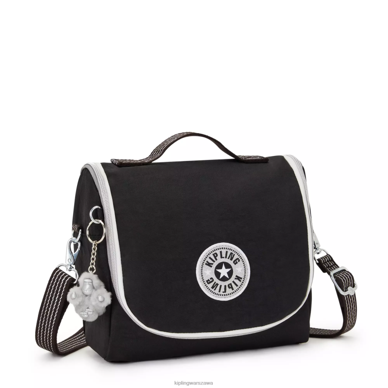 Kipling prawdziwa czarna zabawa dla obu płci nowa torba na lunch kichirou PXR6L645