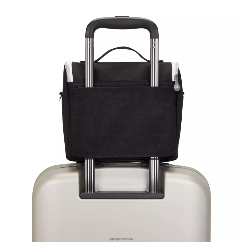 Kipling prawdziwa czarna zabawa dla obu płci nowa torba na lunch kichirou PXR6L645