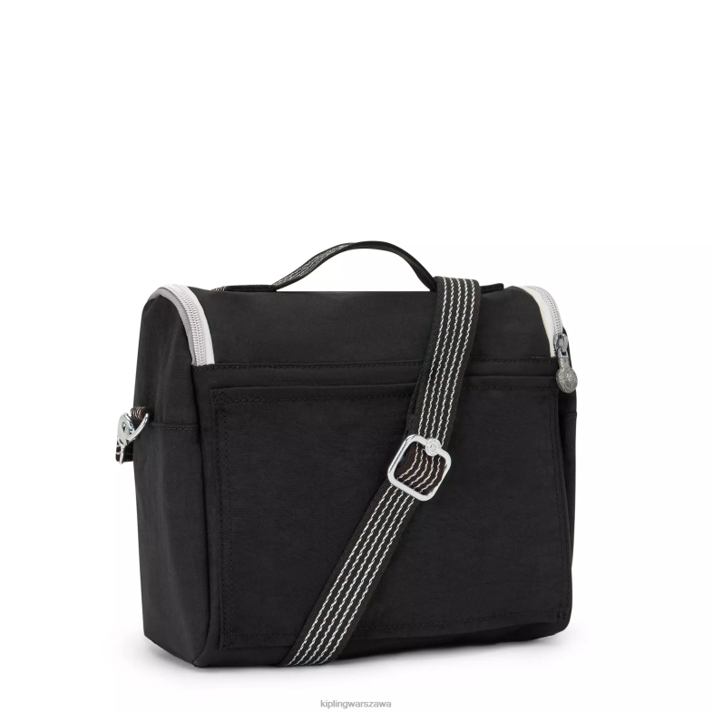 Kipling prawdziwa czarna zabawa dla obu płci nowa torba na lunch kichirou PXR6L645