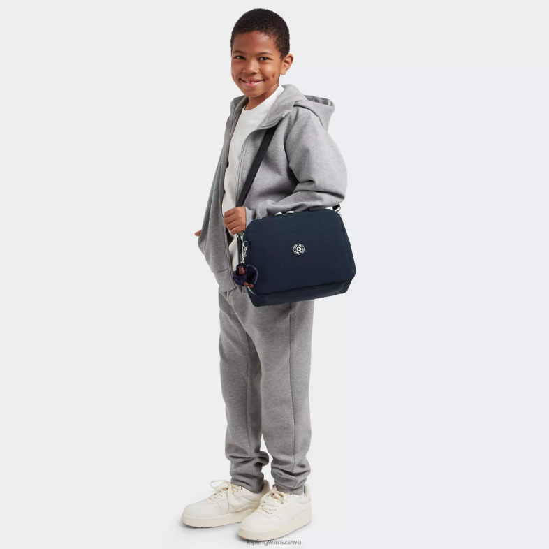 Kipling prawdziwy niebieski szary dla obu płci torba miyolunch PXR6L631