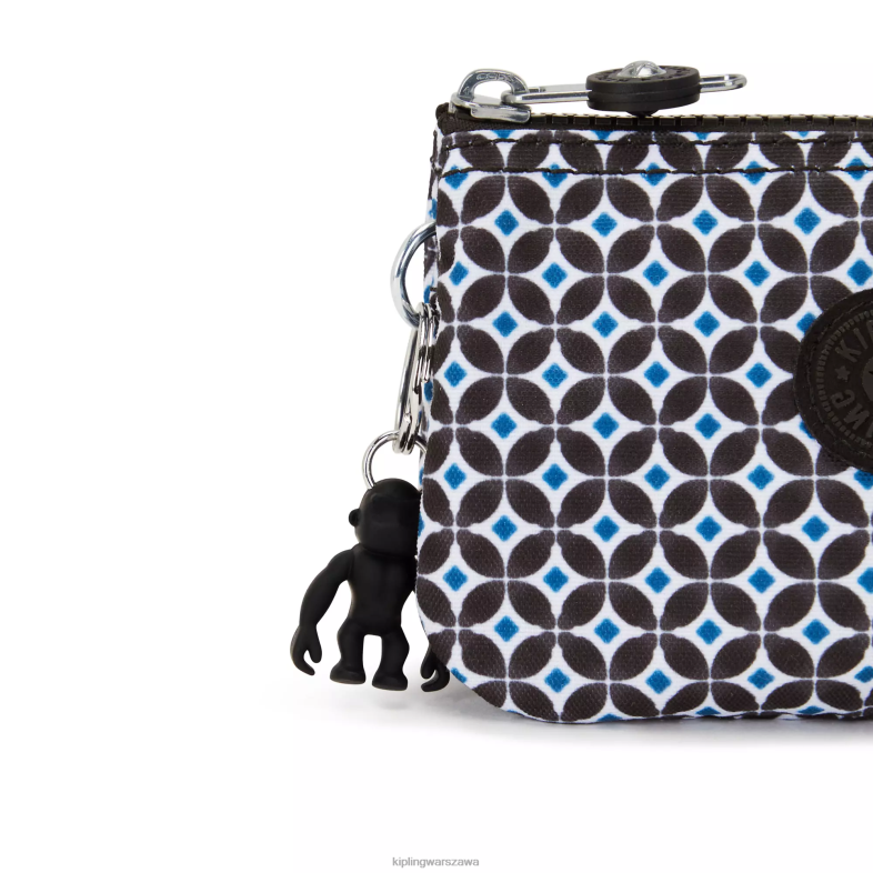 Kipling czarniawa dachówka dla obu płci małe etui z nadrukiem kreatywności PXR6L557