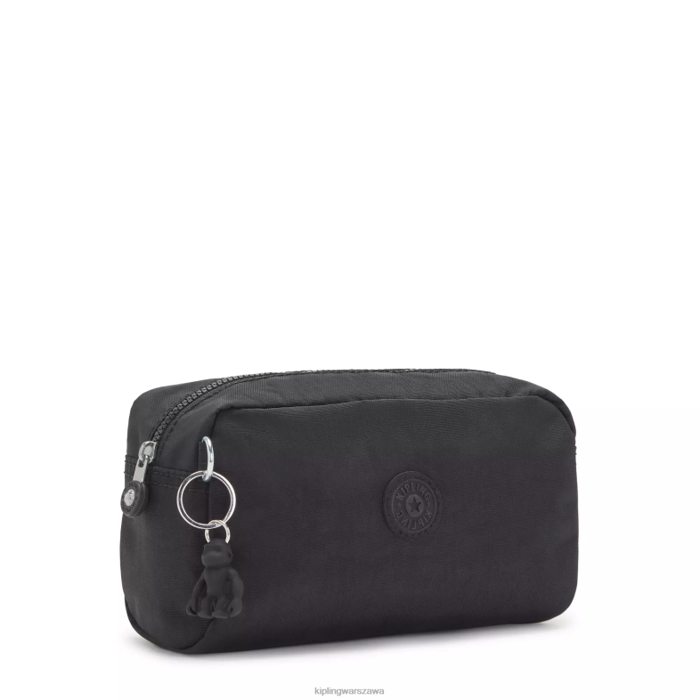 Kipling czarny noir dla obu płci błyszczące etui PXR6L314