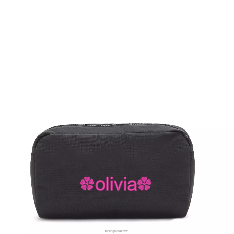 Kipling czarny noir dla obu płci błyszczące etui PXR6L314