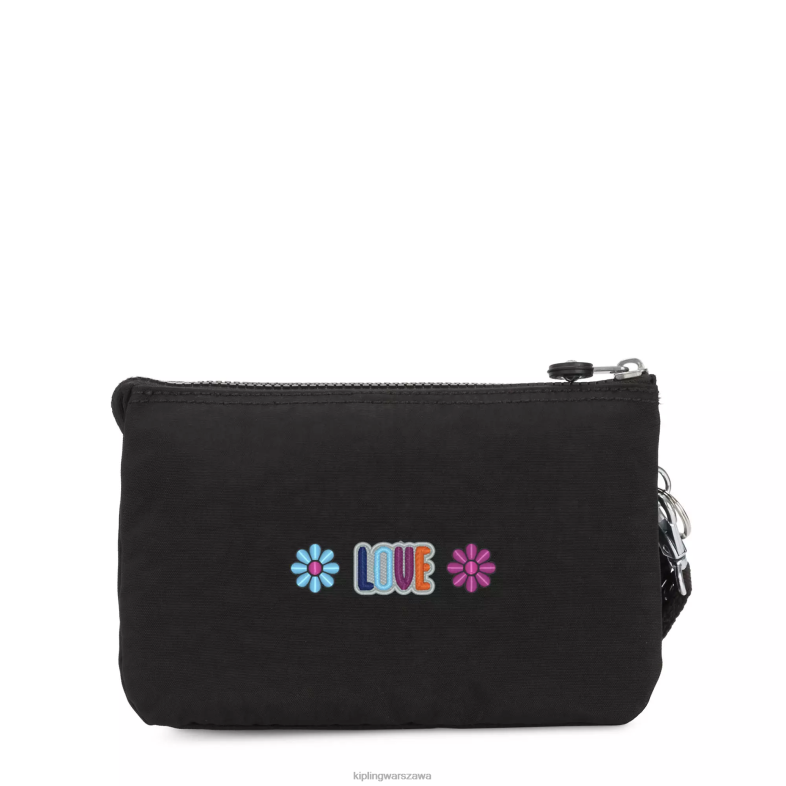 Kipling czarny noir dla obu płci kreatywność bardzo duży nadgarstek PXR6L541