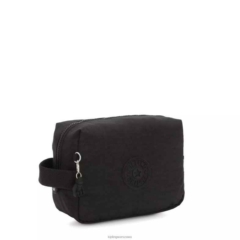 Kipling czarny noir dla obu płci paracmała kosmetyczka PXR6L526
