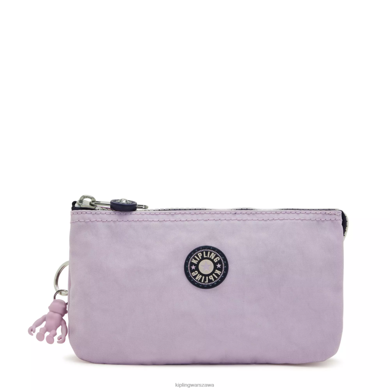 Kipling delikatny liliowy blok dla obu płci duża torba na kreatywność PXR6L540