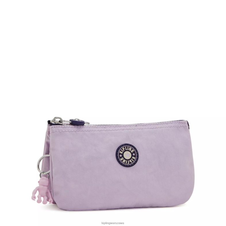Kipling delikatny liliowy blok dla obu płci duża torba na kreatywność PXR6L540