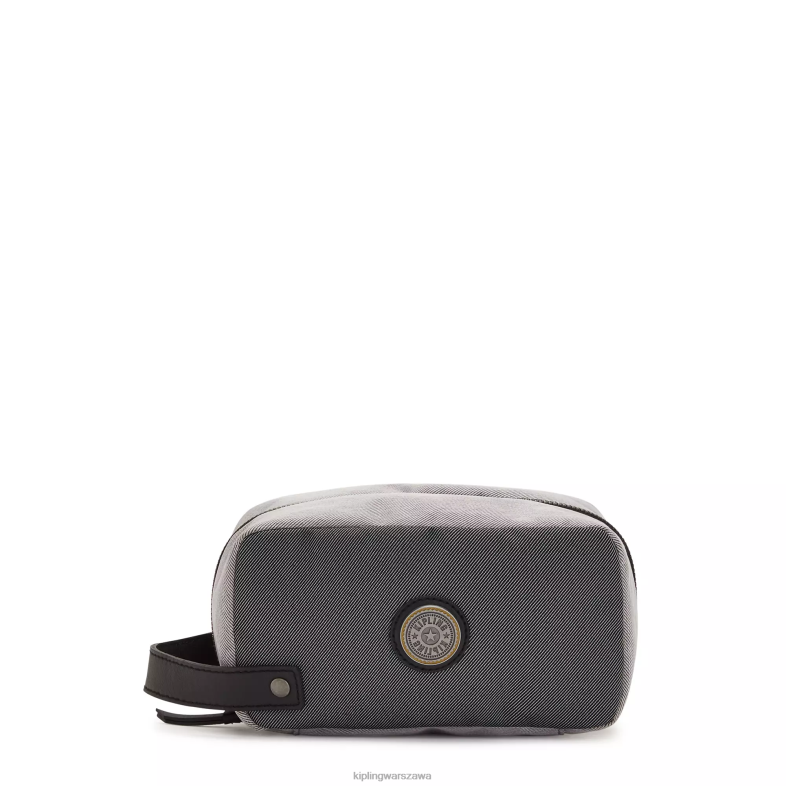 Kipling duet szary czarny dla obu płci riaz kosmetyczka PXR6L525