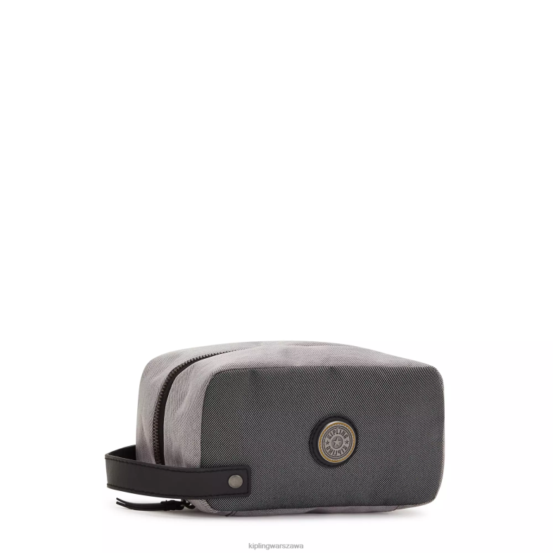 Kipling duet szary czarny dla obu płci riaz kosmetyczka PXR6L525