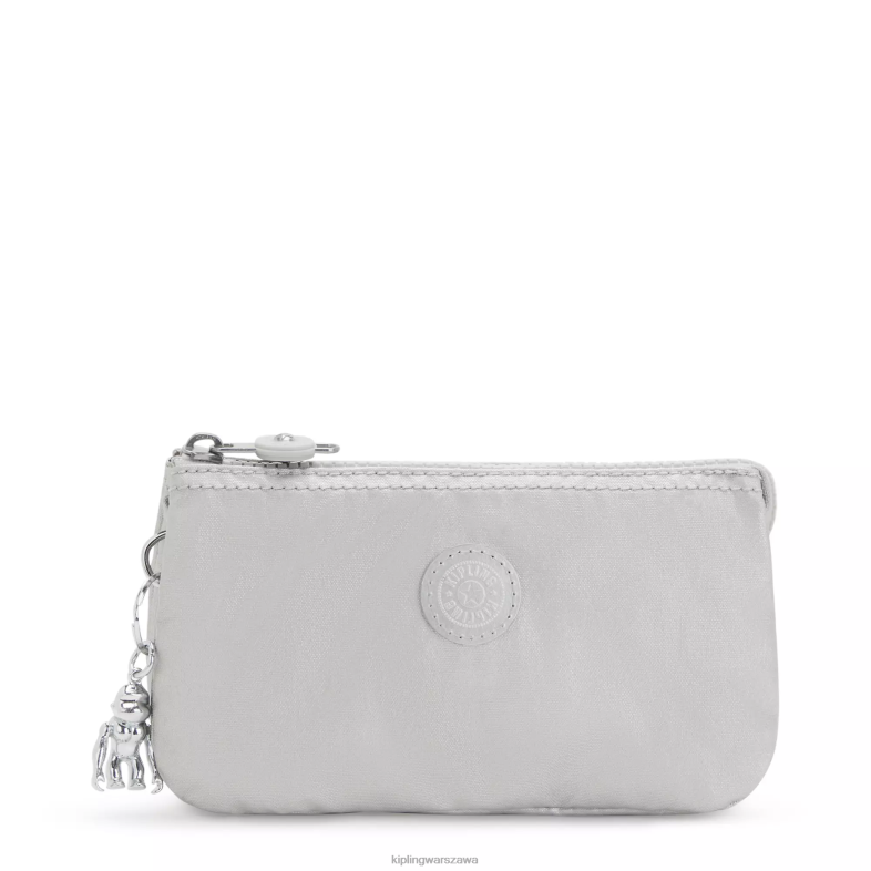 Kipling jasny metaliczny dla obu płci kreatywność duże metalowe etui PXR6L547