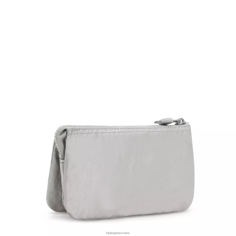 Kipling jasny metaliczny dla obu płci kreatywność duże metalowe etui PXR6L547