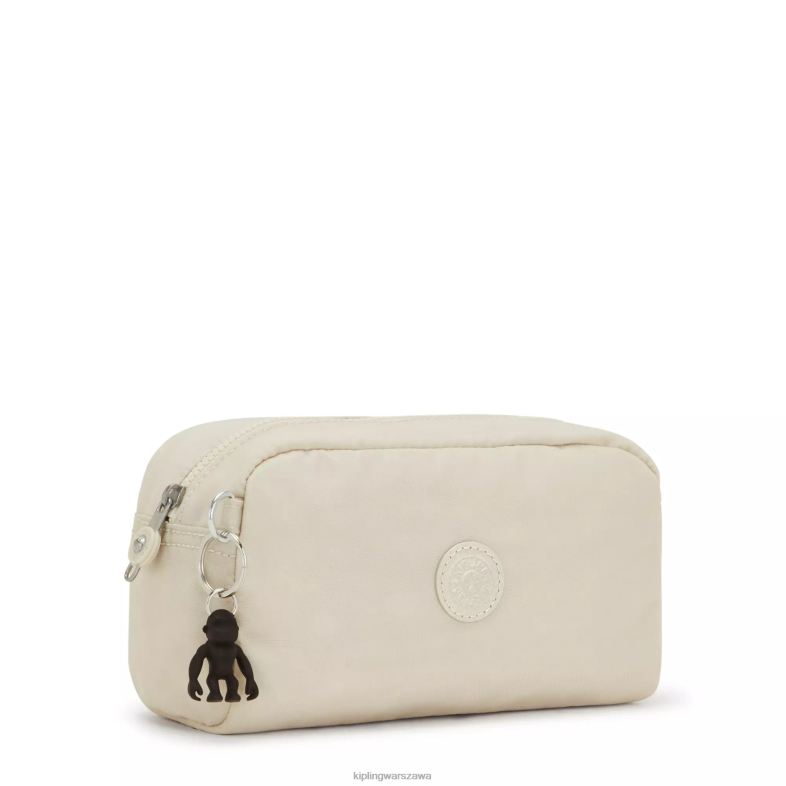 Kipling jasny piasek dla obu płci błyszczące etui PXR6L313