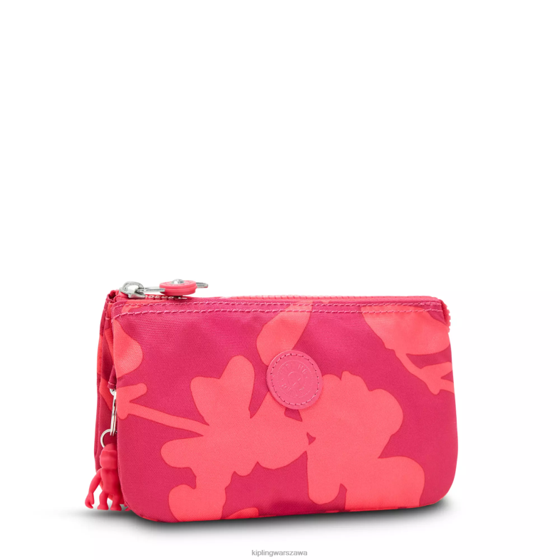 Kipling kwiat koralowca dla obu płci kreatywne etui z dużym nadrukiem PXR6L304