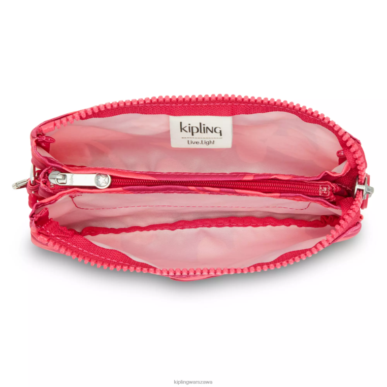 Kipling kwiat koralowca dla obu płci kreatywne etui z dużym nadrukiem PXR6L304