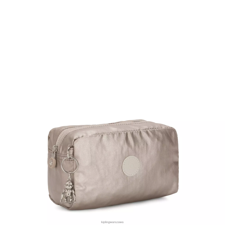 Kipling metaliczny blask dla obu płci błyszcząca metaliczna saszetka PXR6L316