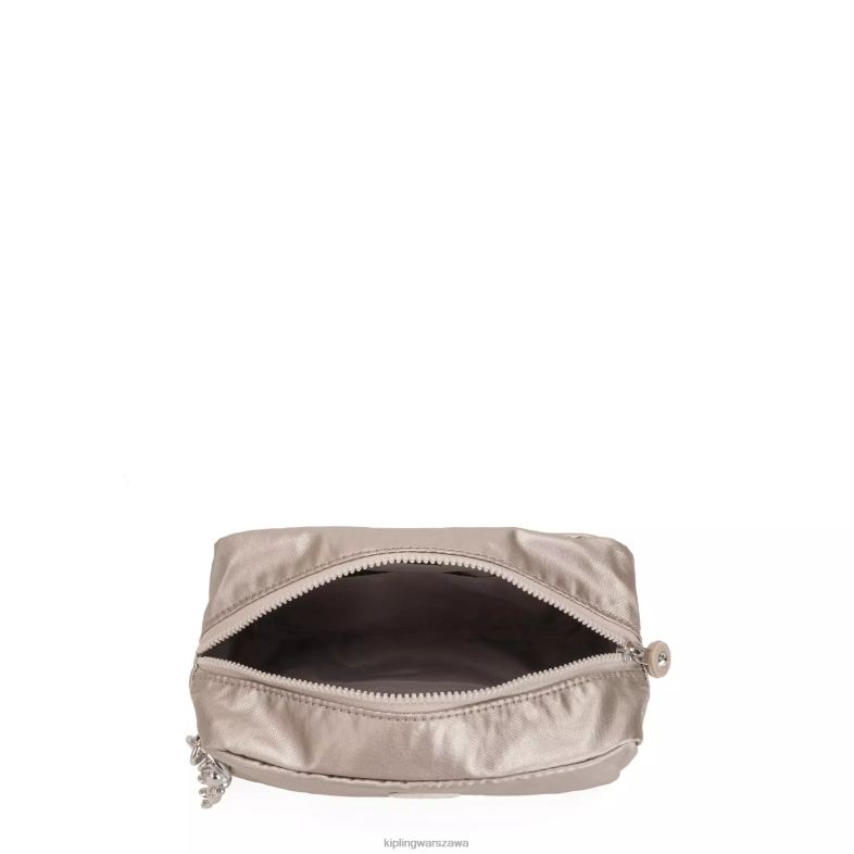 Kipling metaliczny blask dla obu płci błyszcząca metaliczna saszetka PXR6L316