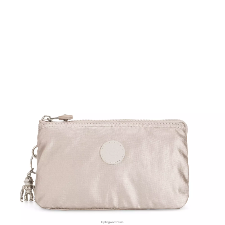 Kipling metaliczny blask dla obu płci kreatywność duże metalowe etui PXR6L548
