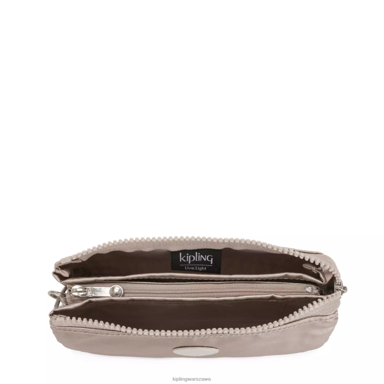Kipling metaliczny blask dla obu płci kreatywność duże metalowe etui PXR6L548