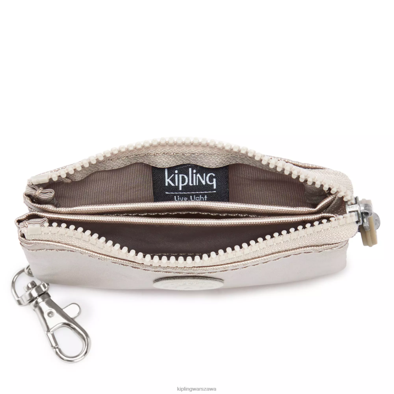 Kipling metaliczny blask dla obu płci kreatywny minipouch metaliczny brelok PXR6L611
