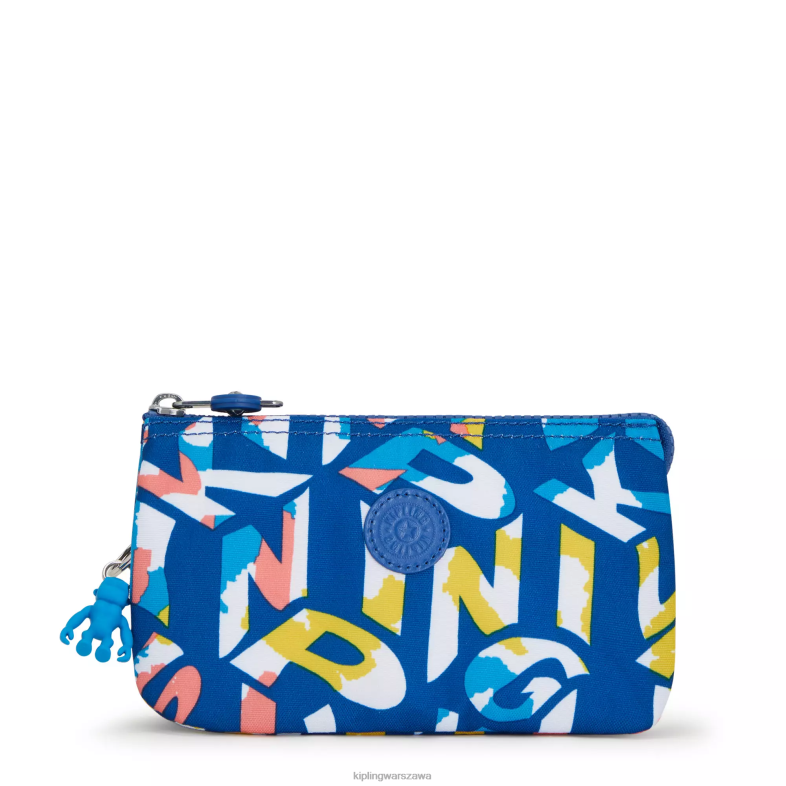 Kipling neonowy kipling dla obu płci kreatywne etui z dużym nadrukiem PXR6L305