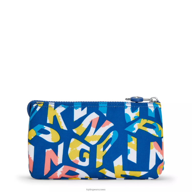 Kipling neonowy kipling dla obu płci kreatywne etui z dużym nadrukiem PXR6L305