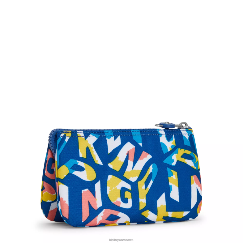 Kipling neonowy kipling dla obu płci kreatywne etui z dużym nadrukiem PXR6L305