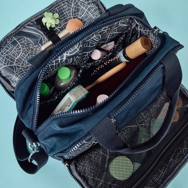 Kipling niebieski niebieski dla obu płci Kosmetyczka Palm Beach PXR6L545