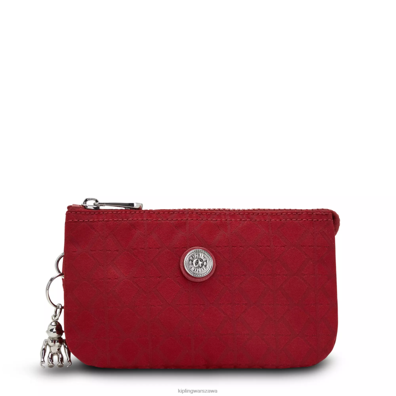 Kipling podpis czerwony dla obu płci duża torba na kreatywność PXR6L606