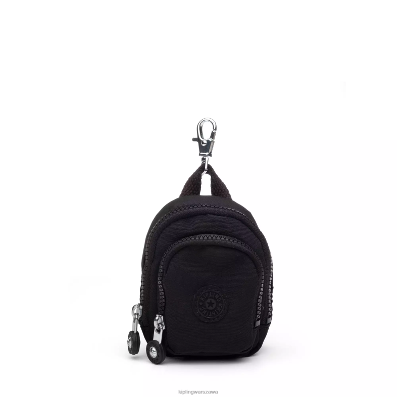 Kipling prawdziwa czerń dla obu płci seul minibreloczek PXR6L616