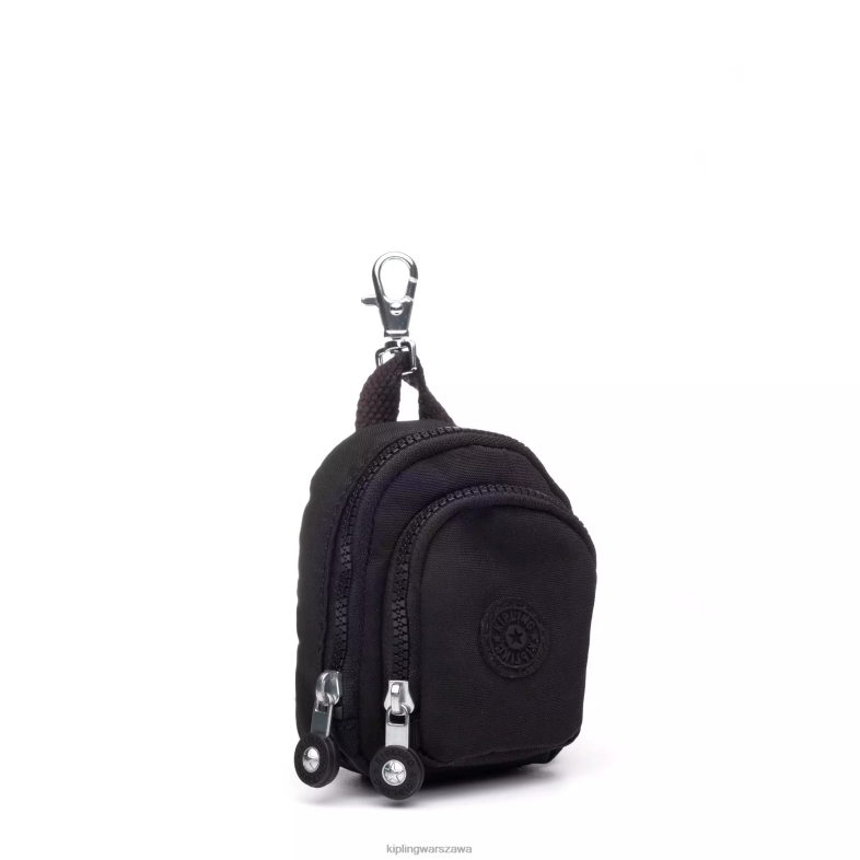 Kipling prawdziwa czerń dla obu płci seul minibreloczek PXR6L616