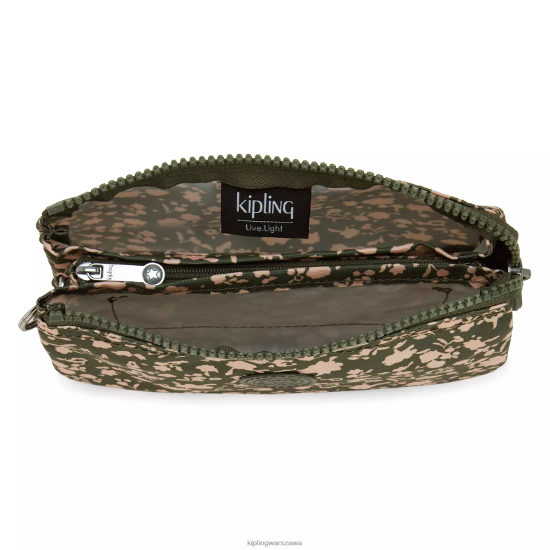 Kipling świeży kwiatowy dla obu płci kreatywne etui z dużym nadrukiem PXR6L306