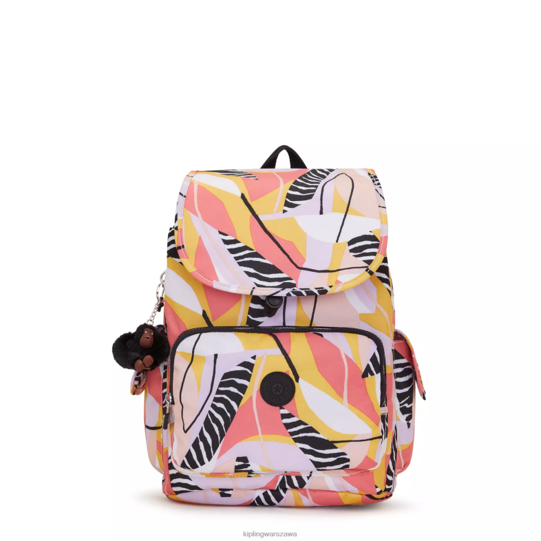Kipling abstrakt urlopu dla obu płci miejski plecak z nadrukiem PXR6L339