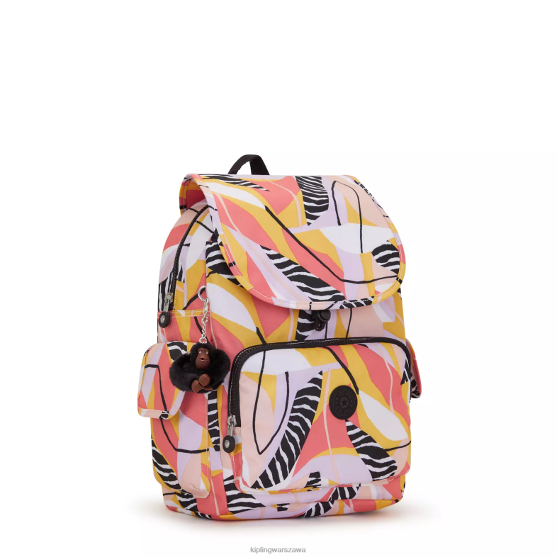 Kipling abstrakt urlopu dla obu płci miejski plecak z nadrukiem PXR6L339