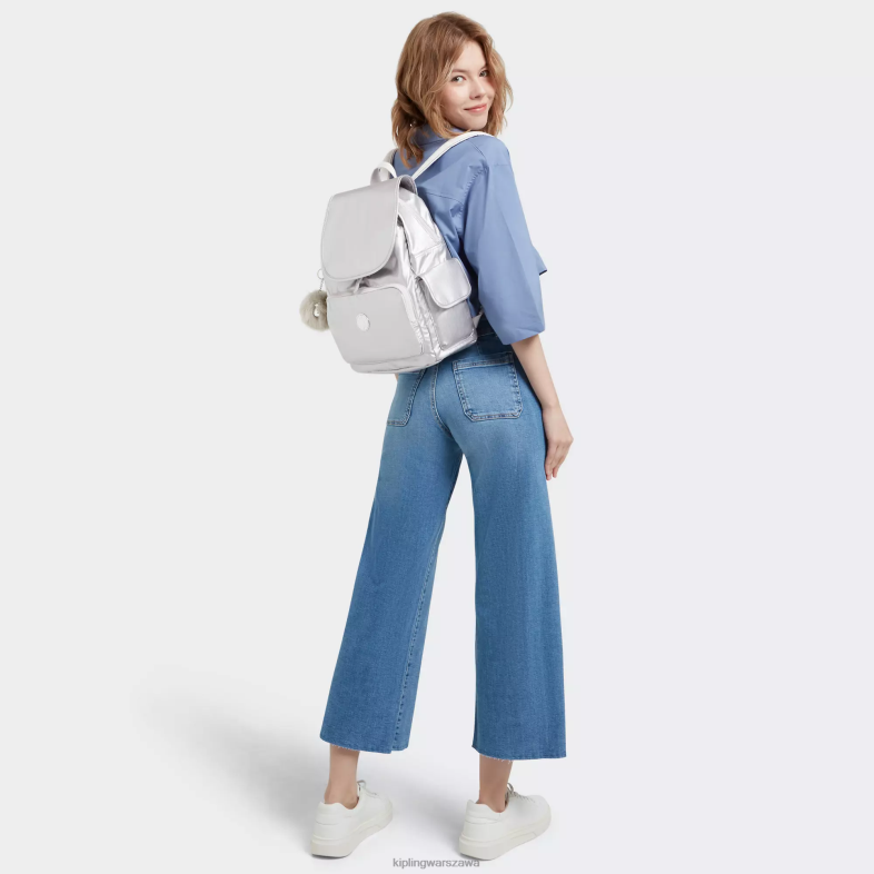 Kipling cukierki metaliczne dla obu płci pakiet miejskimetalowy plecak PXR6L341