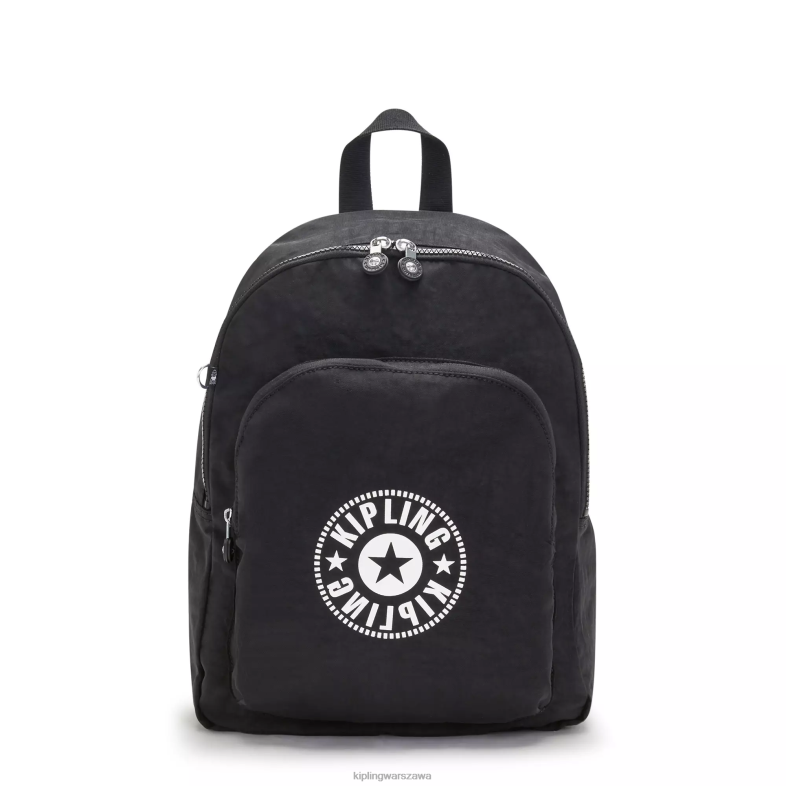 Kipling czarny lite dla obu płci Curtis średni plecak PXR6L372