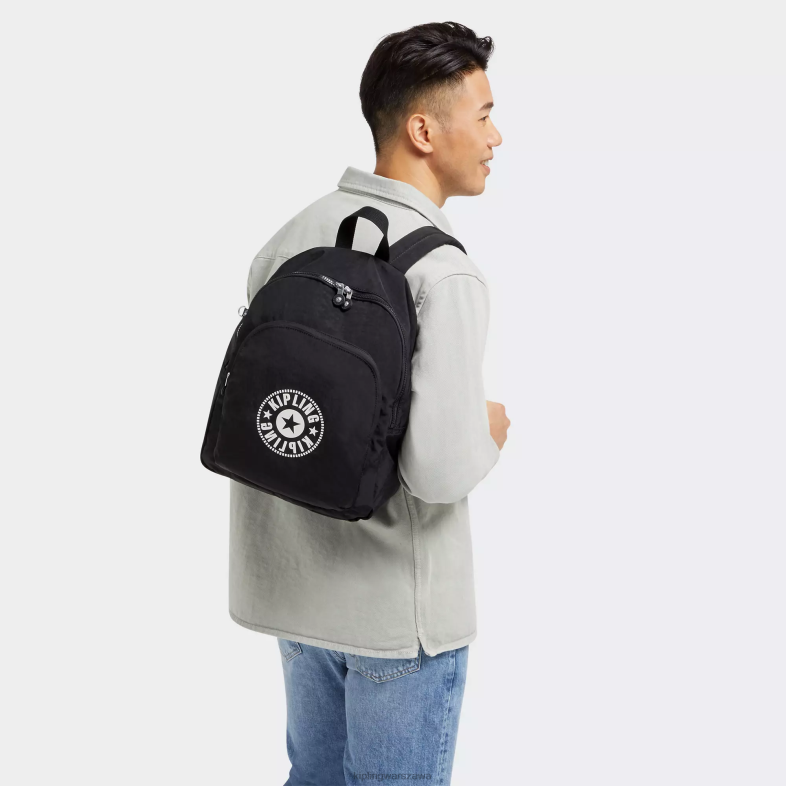 Kipling czarny lite dla obu płci Curtis średni plecak PXR6L372