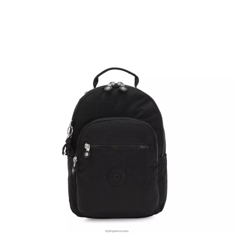 Kipling czarny noir dla obu płci Seoul mały plecak na tablet PXR6L420