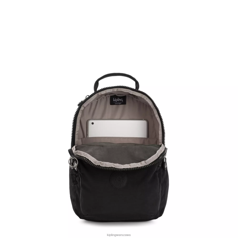 Kipling czarny noir dla obu płci Seoul mały plecak na tablet PXR6L420