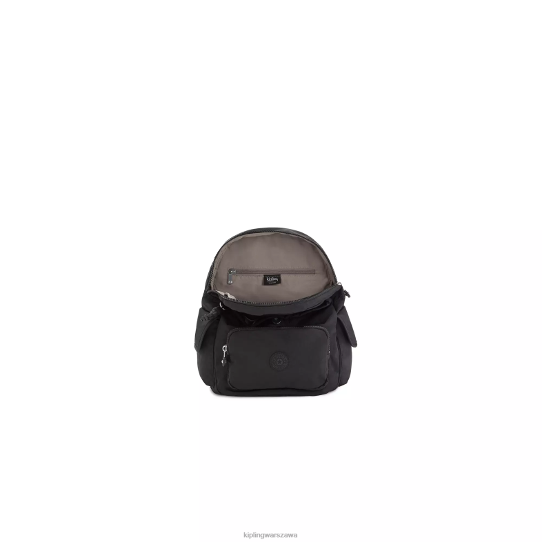 Kipling czarny noir dla obu płci mały plecak miejski PXR6L407