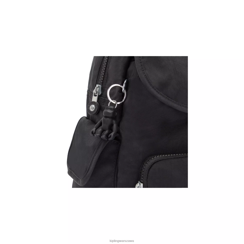 Kipling czarny noir dla obu płci mały plecak miejski PXR6L407