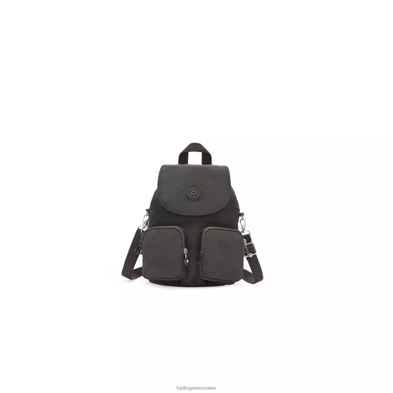 Kipling czarny noir dla obu płci składany plecak firefly PXR6L402