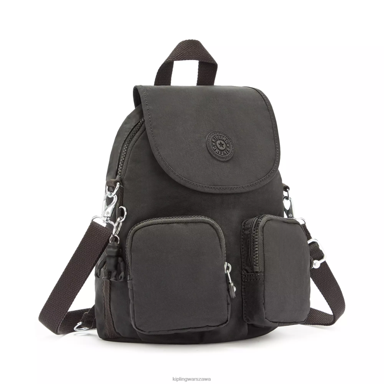 Kipling czarny noir dla obu płci składany plecak firefly PXR6L402