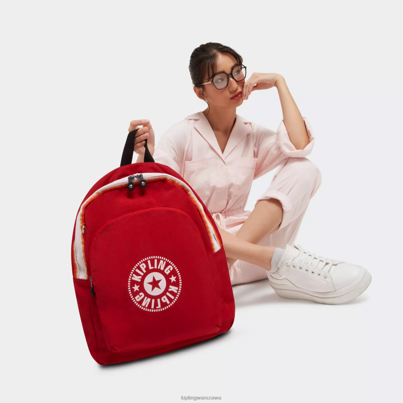 Kipling czerwony róż dla obu płci Curtis średni plecak PXR6L374