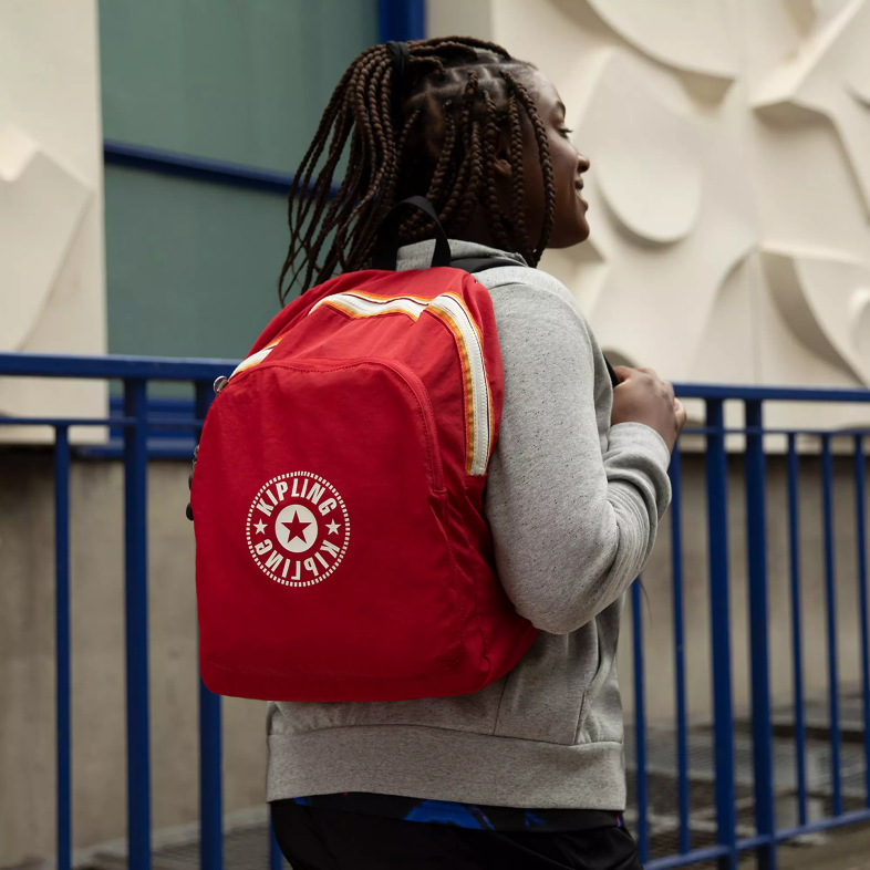 Kipling czerwony róż dla obu płci Curtis średni plecak PXR6L374