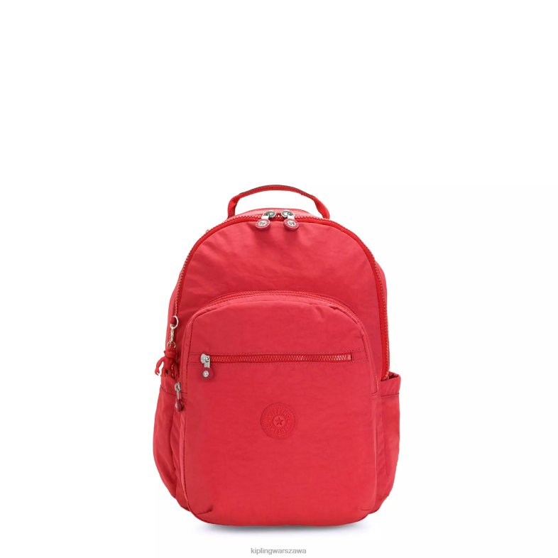 Kipling czerwony róż dla obu płci Seoul mały plecak na tablet PXR6L422