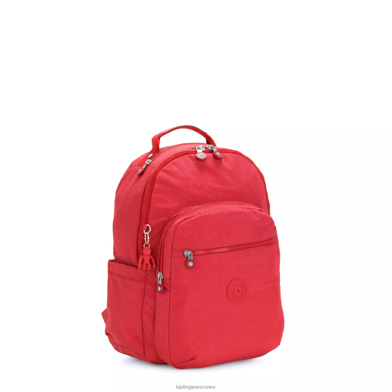 Kipling czerwony róż dla obu płci Seoul mały plecak na tablet PXR6L422