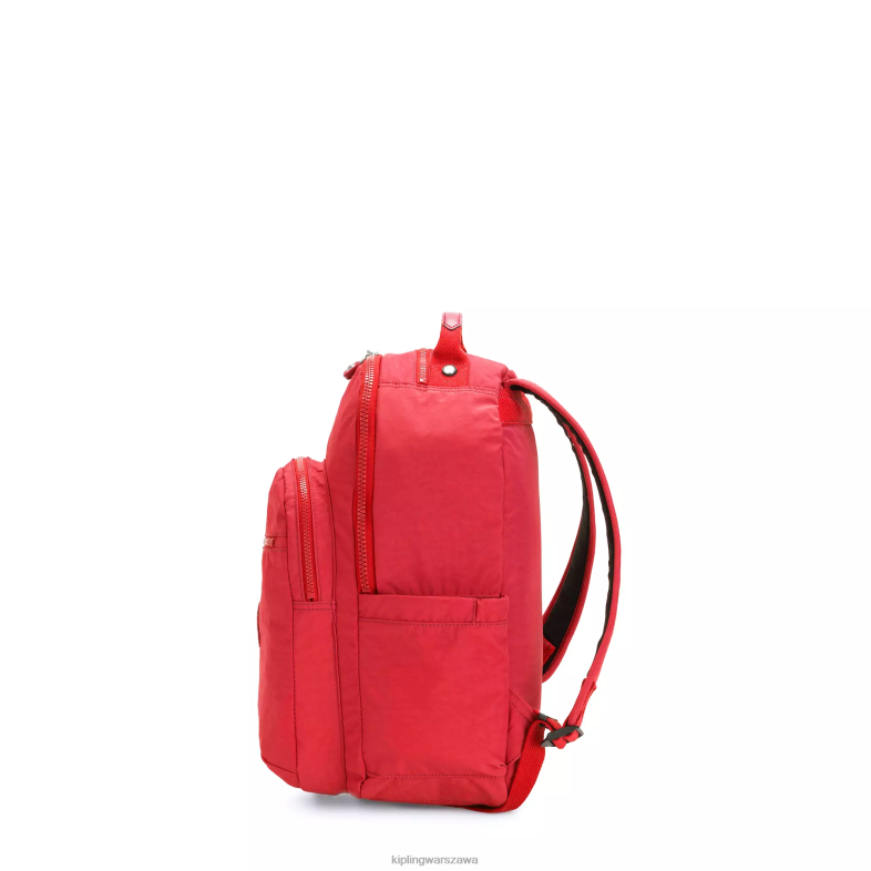 Kipling czerwony róż dla obu płci Seoul mały plecak na tablet PXR6L422