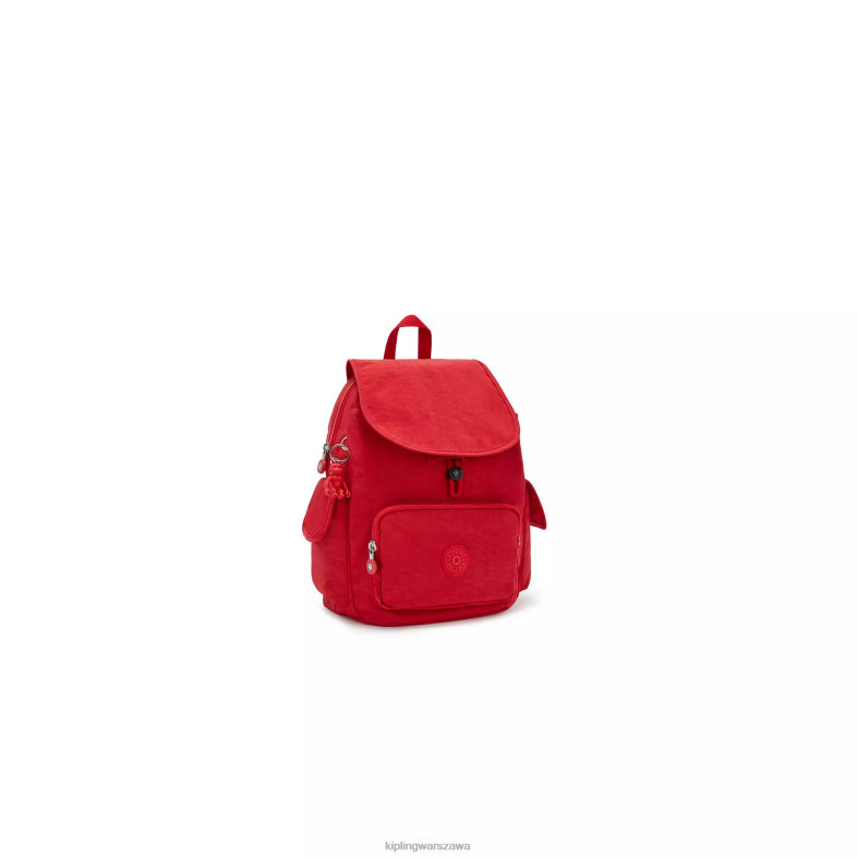 Kipling czerwony róż dla obu płci mały plecak miejski PXR6L409