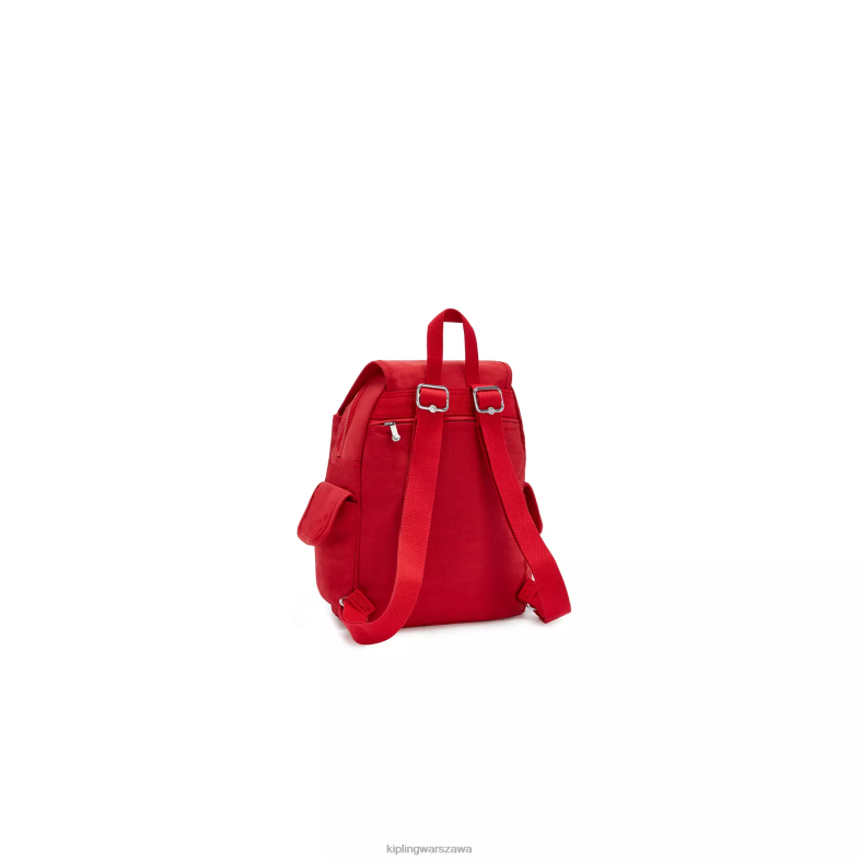 Kipling czerwony róż dla obu płci mały plecak miejski PXR6L409
